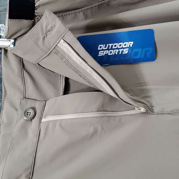 OUTDOORSPORTS Women's Hiking Pants in Khaki, Size 38, NWT - Picture 9 of 12